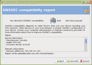 DNSSEC compatibilty report(RTX1100 Rev.8.03.90)